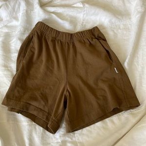 Le Bon Shoppe flared basketball shorts